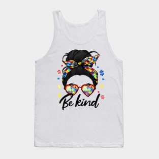 Be Kind Autism Awareness Autism Mom Tank Top